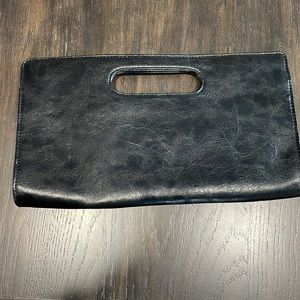 Express Black Clutch